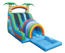 18' Double Funnel Tunnel Water Slide